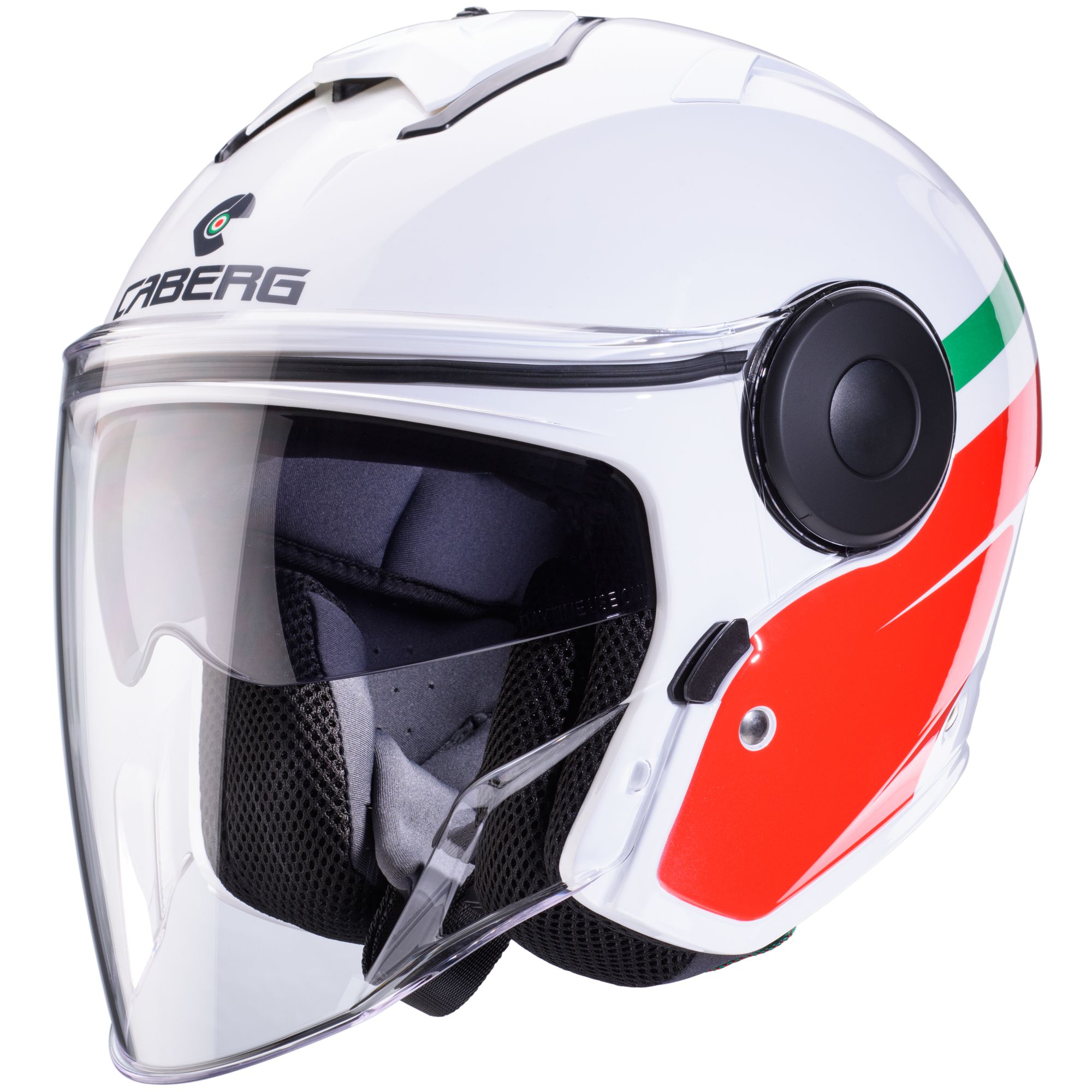 Caberg casco Soho Zephyr Italia bianco/verde-rosso