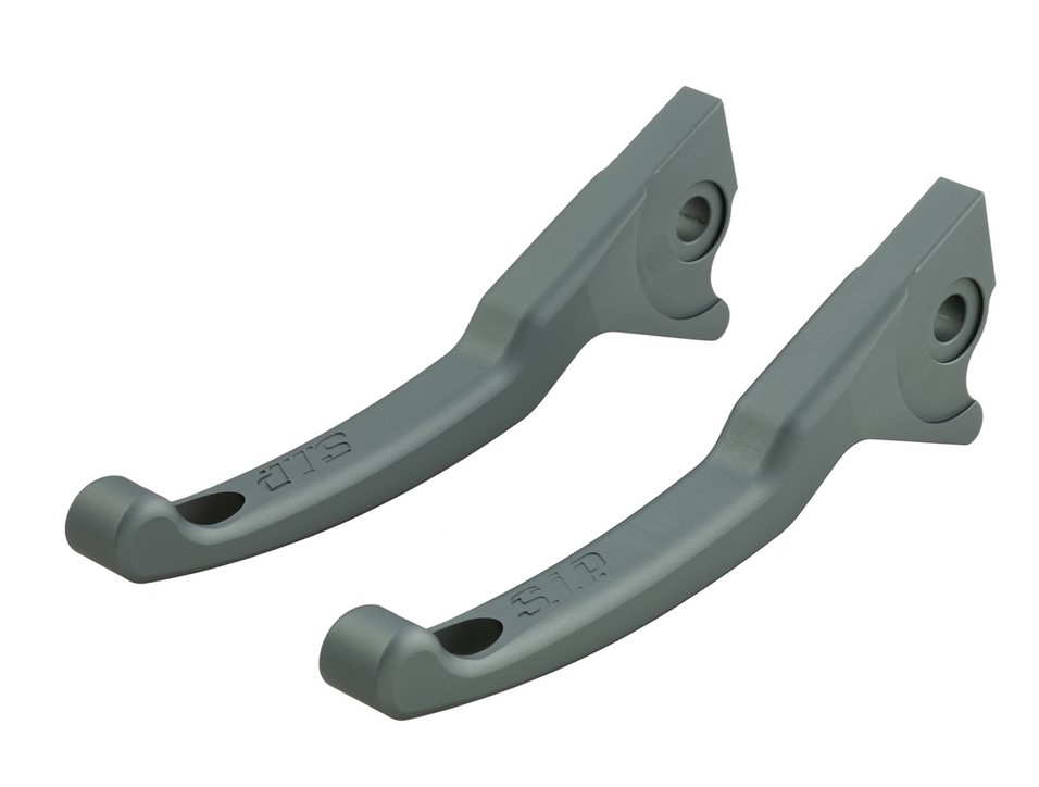Set leve freno sportive Shorty per Vespa, destra e sinistra, grigio opaco