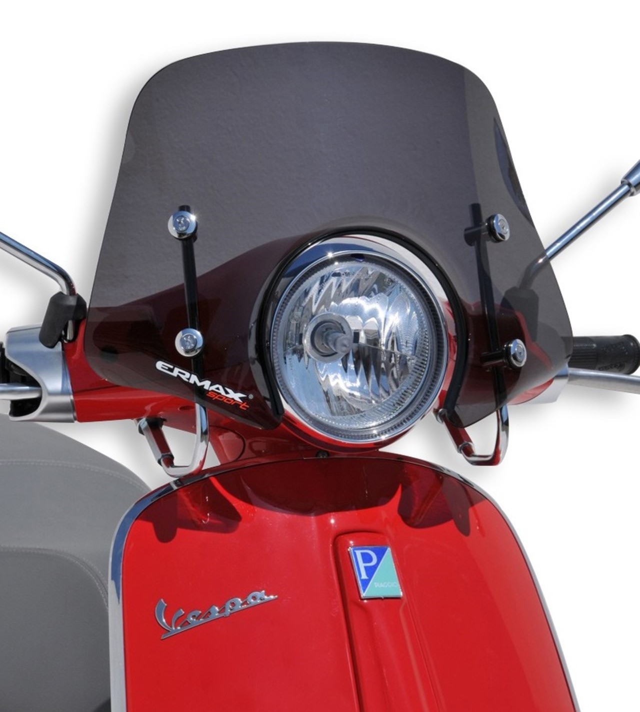 Parabrezza ERMAX Piccolo H 300 mm per Vespa Primavera 50-150cc 2T/4T, trasparente