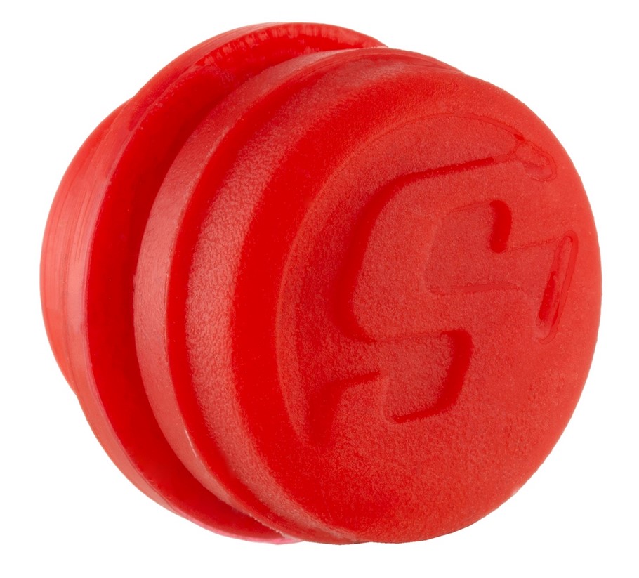 Tappo di copertura per pesi terminali barra, rosso
