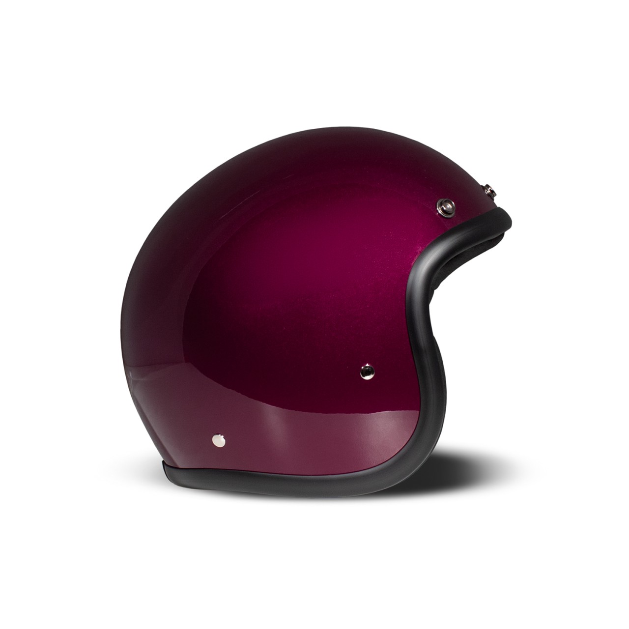 Casco jet DMD Retro, viola, glitterato, Purple, fibra di vetro, ECE 22.06