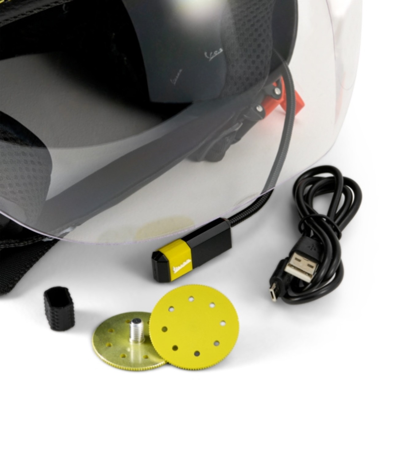 Casco jet Vespa Visor 4.0 Grigio Ottimista opaco - Bluetooth - L1