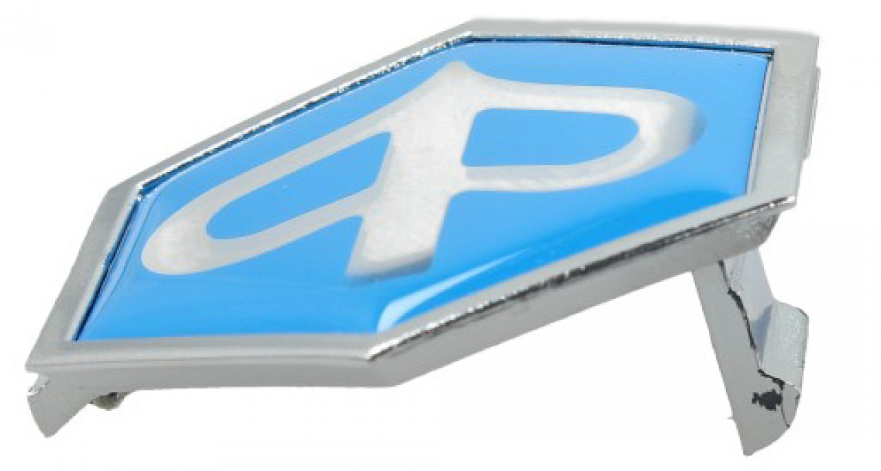 Stemma "PIAGGIO" cascata, blu