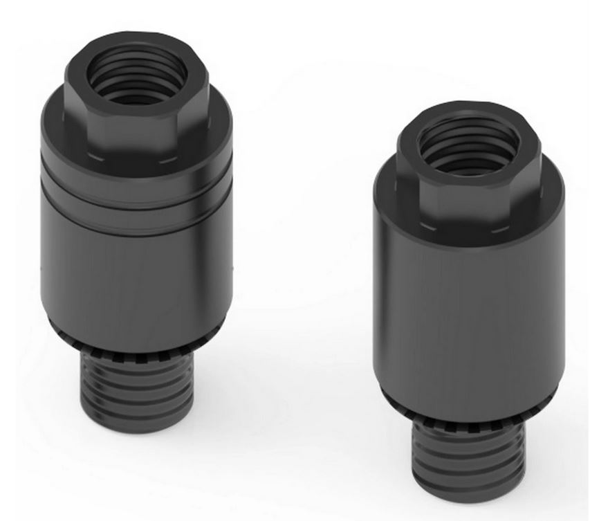 Adattatore specchio RIZOMA per Vespa GTS/GTS Super ('14-'18), nero