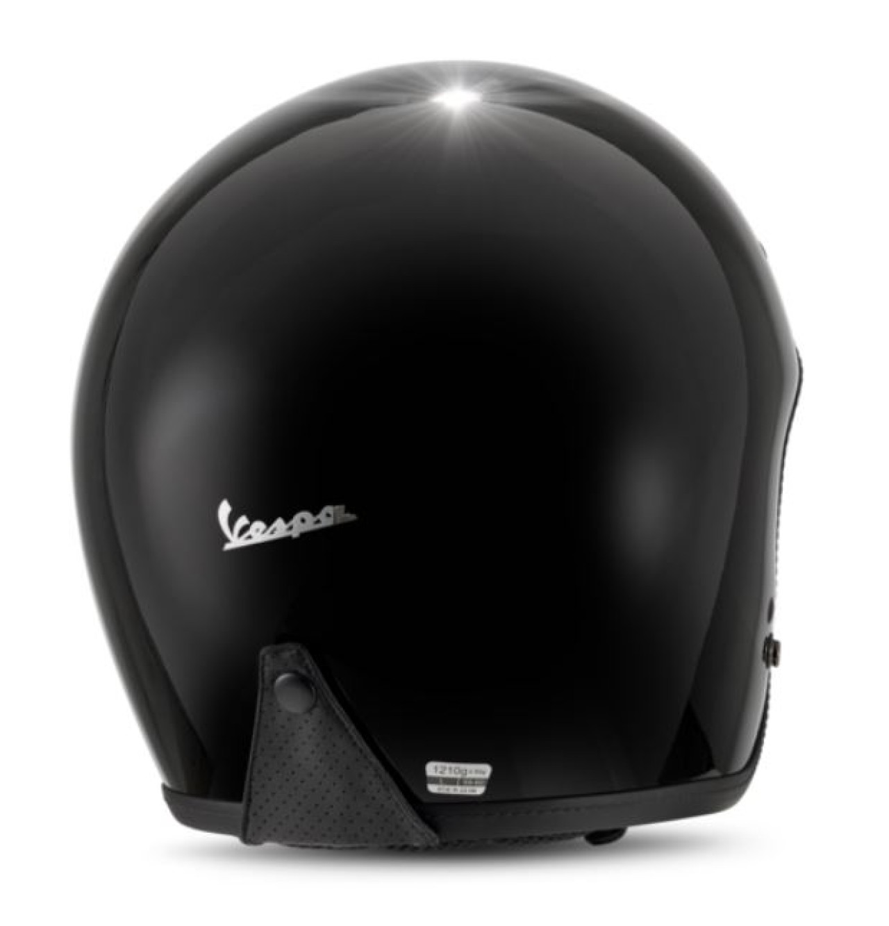 Casco jet Vespa Versilia nero - XS
