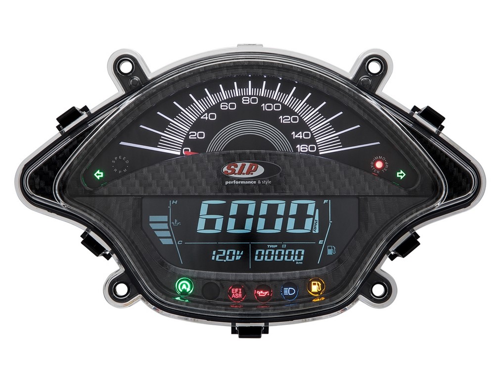 Contagiri/tachimetro per Vespa GTS/​GTS Super 300ccm FL ('14-), carbon look