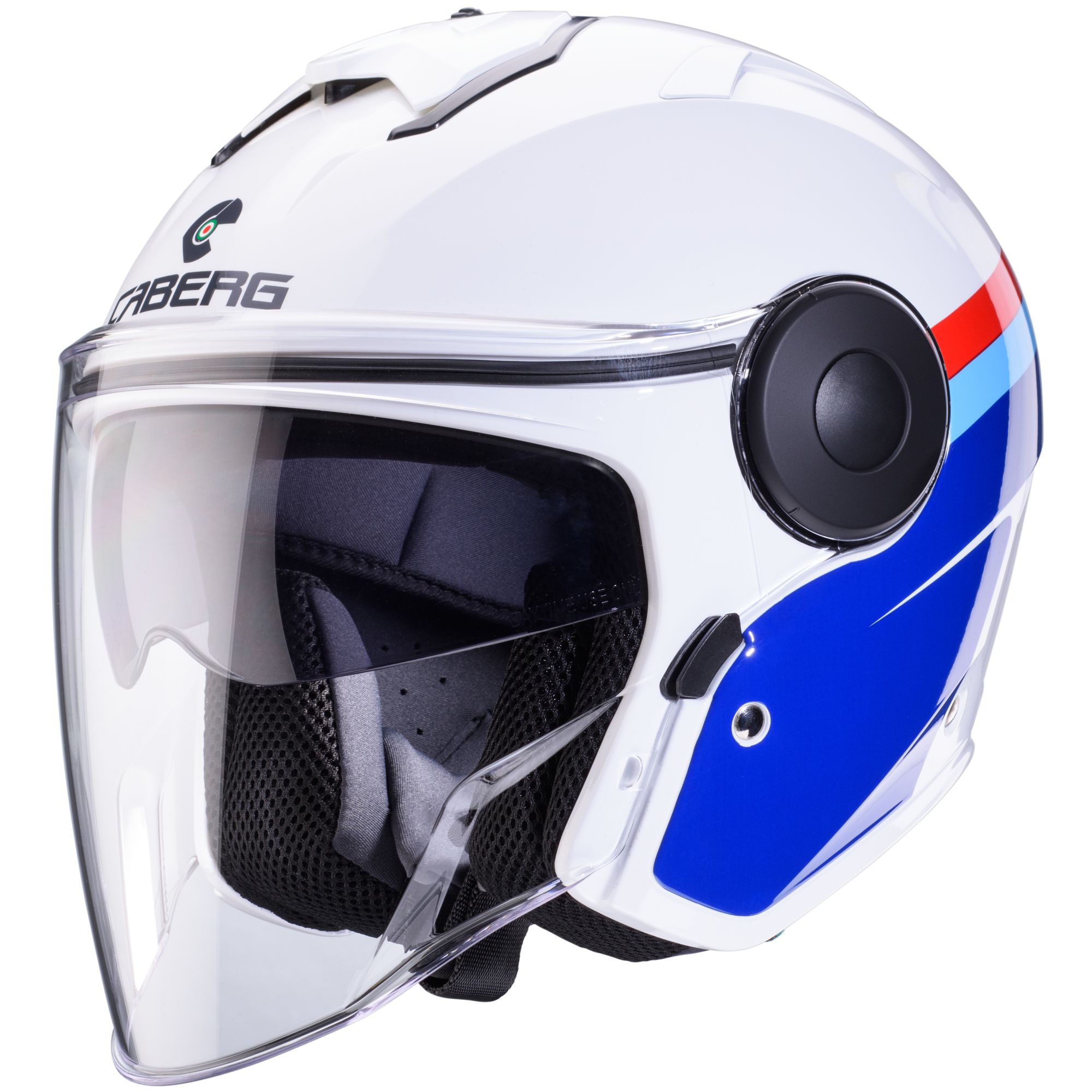 Caberg casco Soho Zephyr bianco/blu-rosso