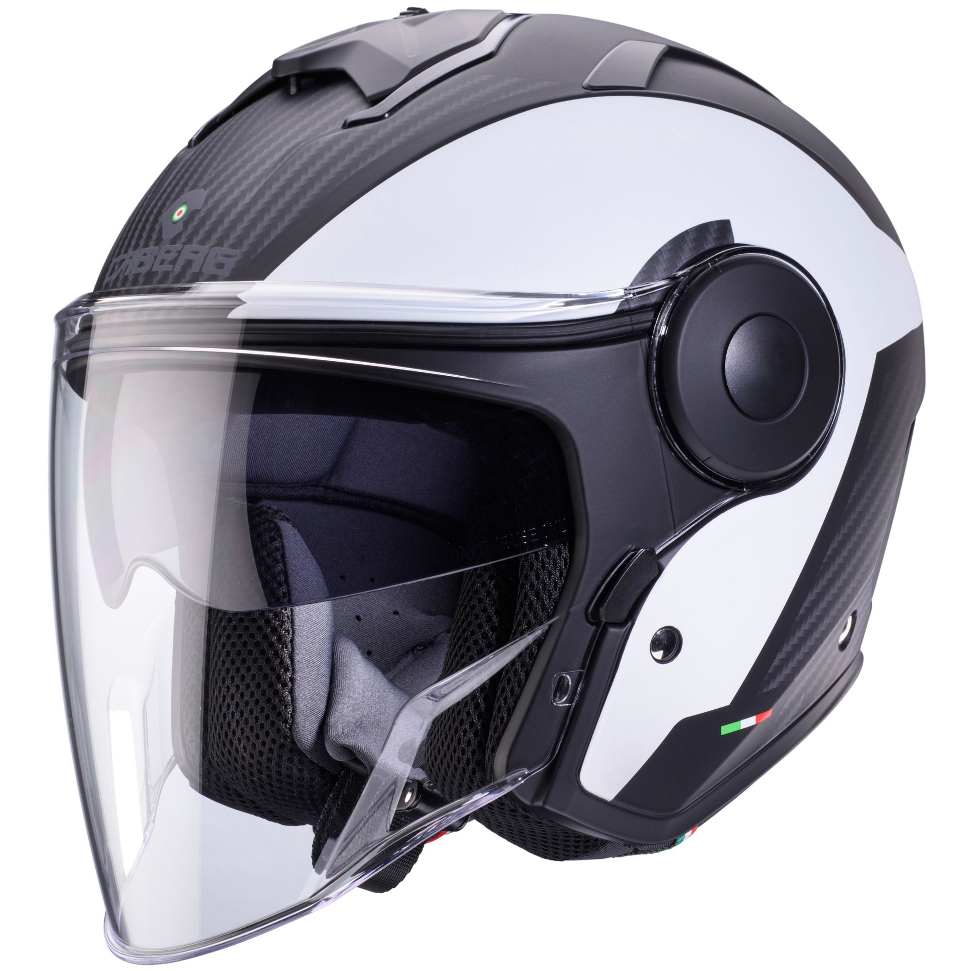 Casco Caberg Soho Milano nero/bianco opaco