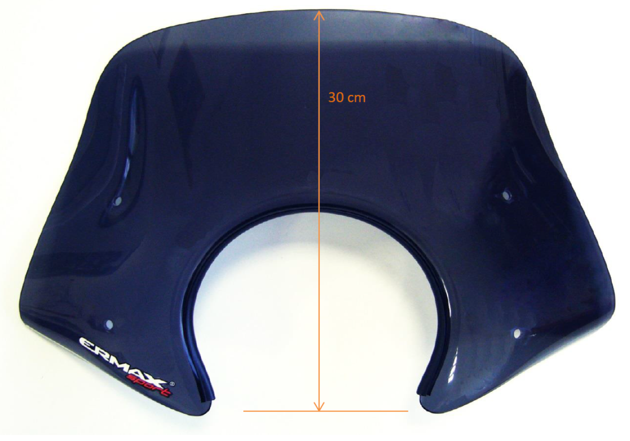 Parabrezza ERMAX Piccolo H 300 mm per Vespa Primavera 50-150cc 2T/4T, trasparente