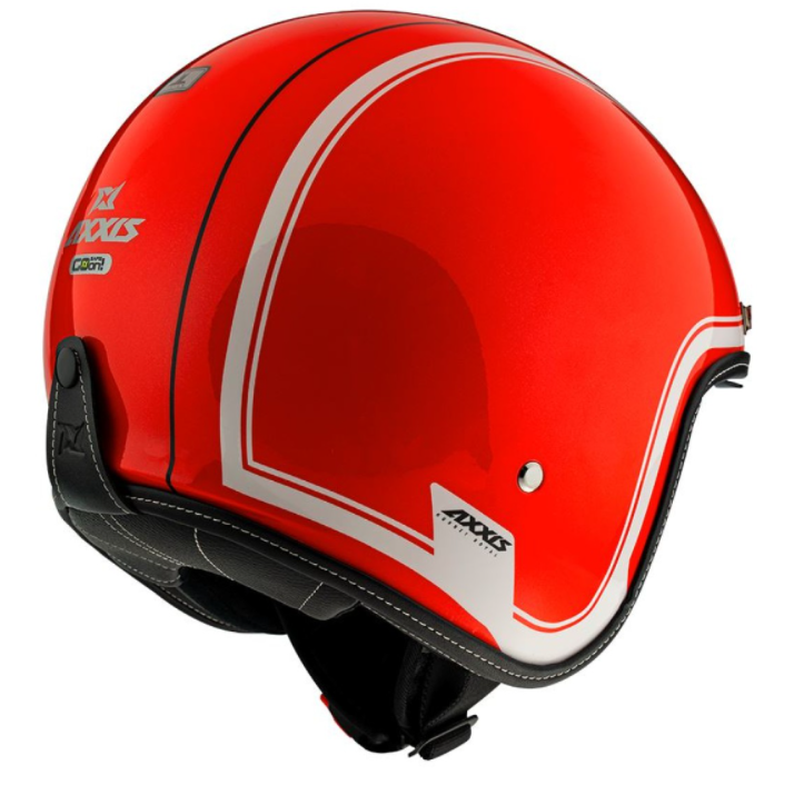 Casco jet Axxis, Hornet SV Royal, rosso lucido