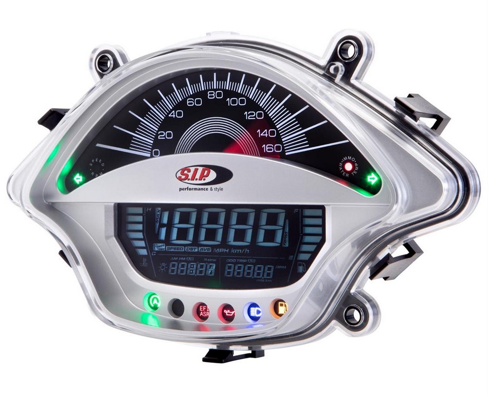 Contagiri/tachimetro per Vespa GTS/​GTS Super 300ccm FL ('14-), argento
