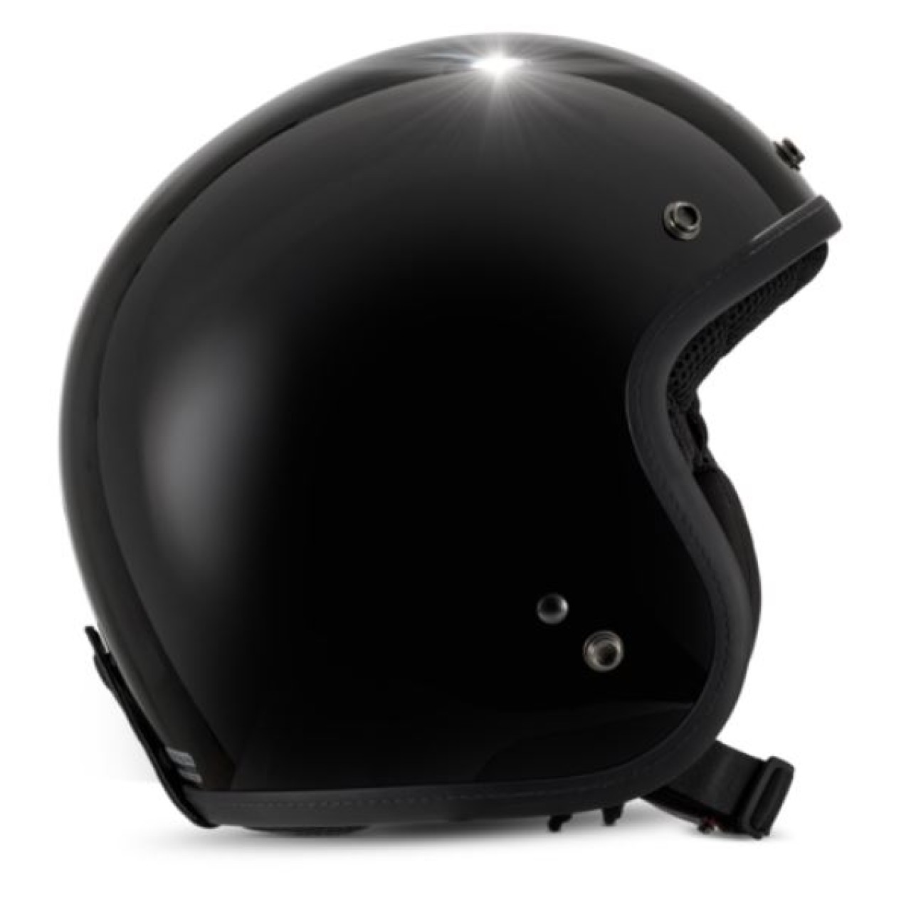 Casco jet Vespa Versilia nero - XS