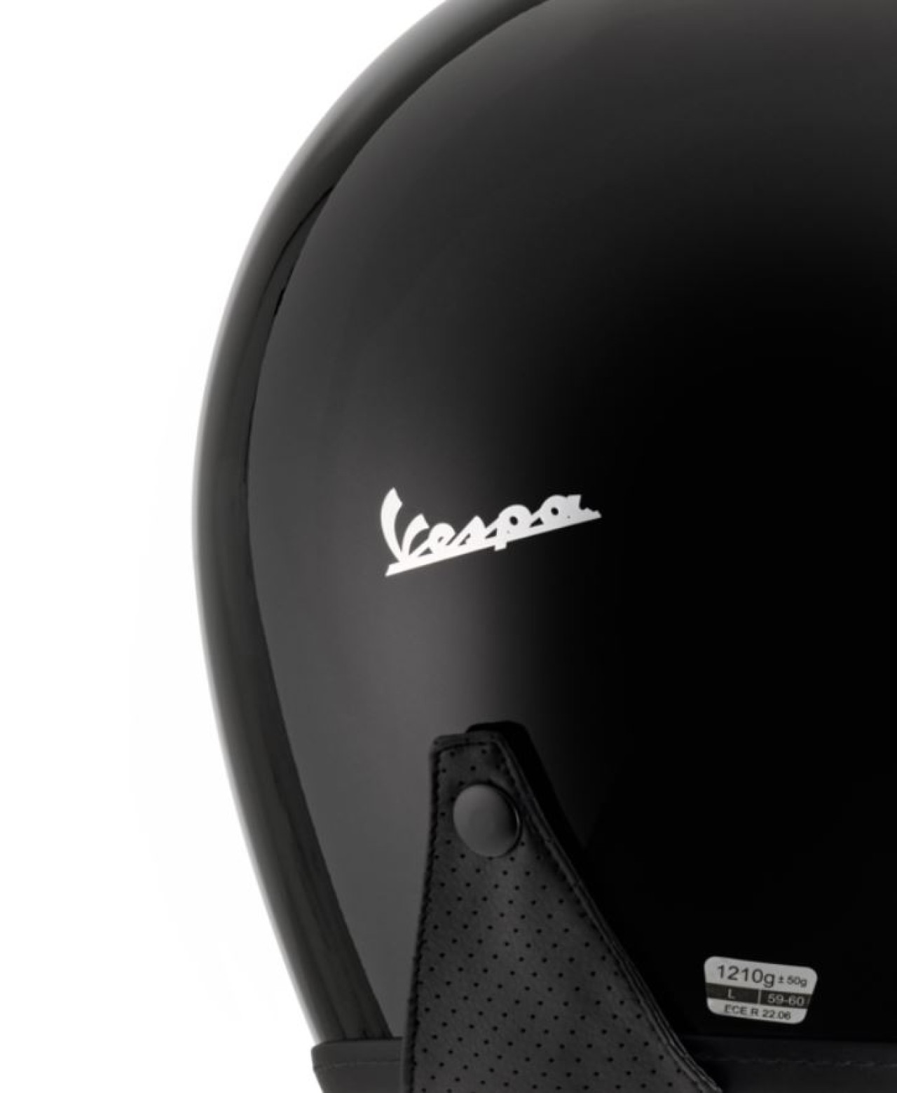 Casco jet Vespa Versilia nero - XS