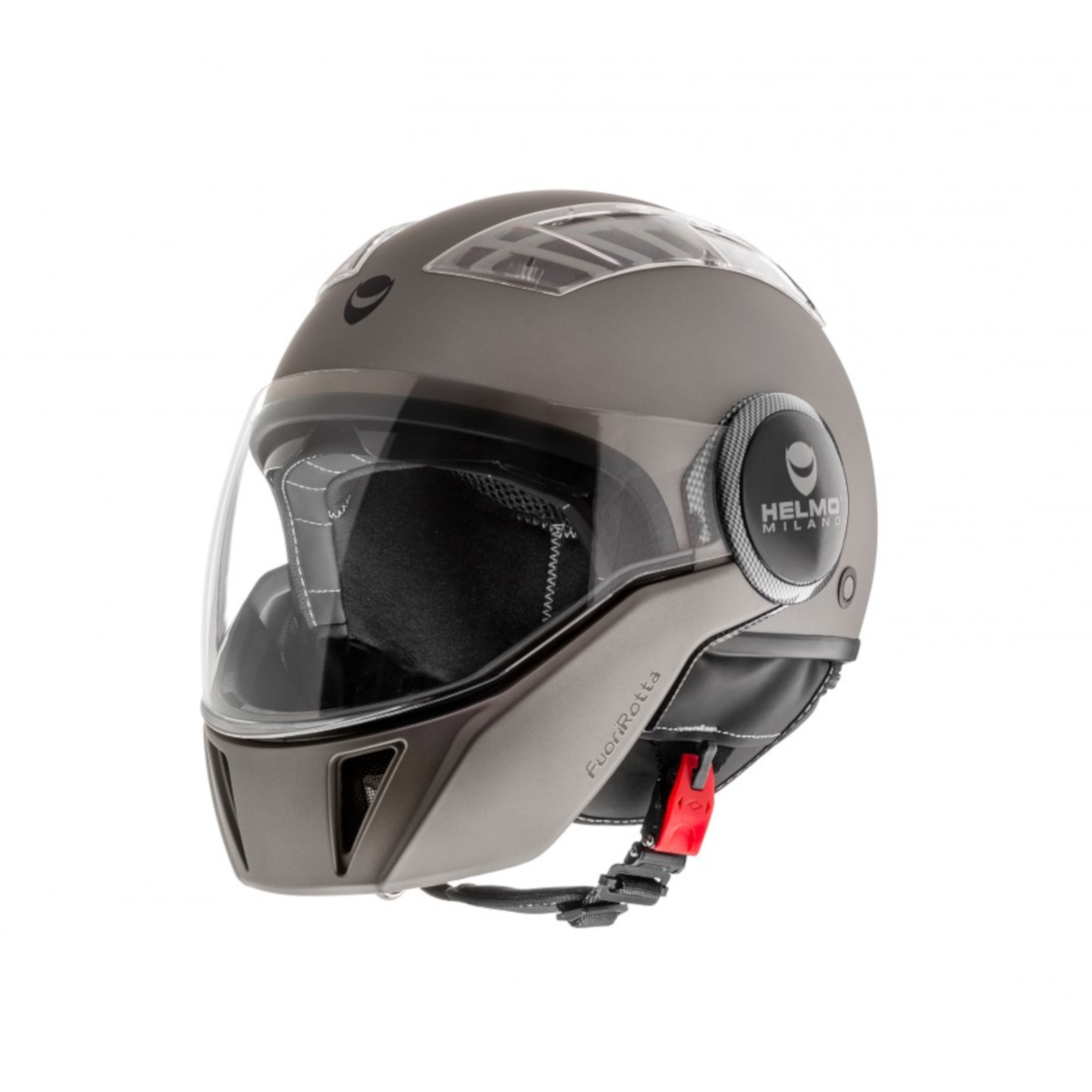 Casco Helmo Milano Full jet, FuoriRotta, antracite, opaco
