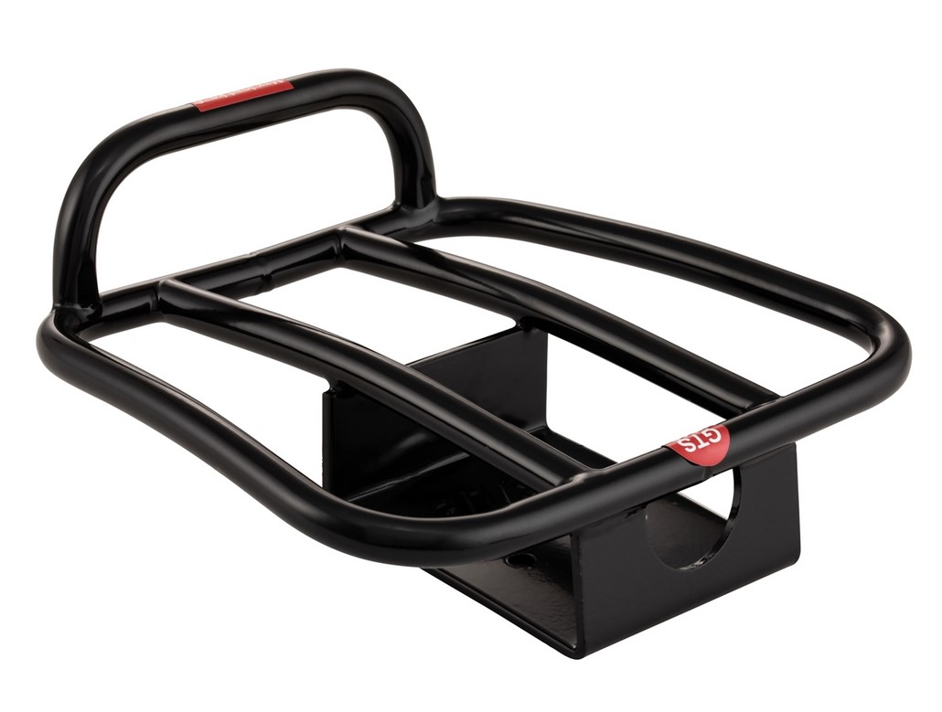 Portapacchi posteriore anni '70 per Vespa GTS /​ GTS Super HPE 125-300 ('19-), nero lucido