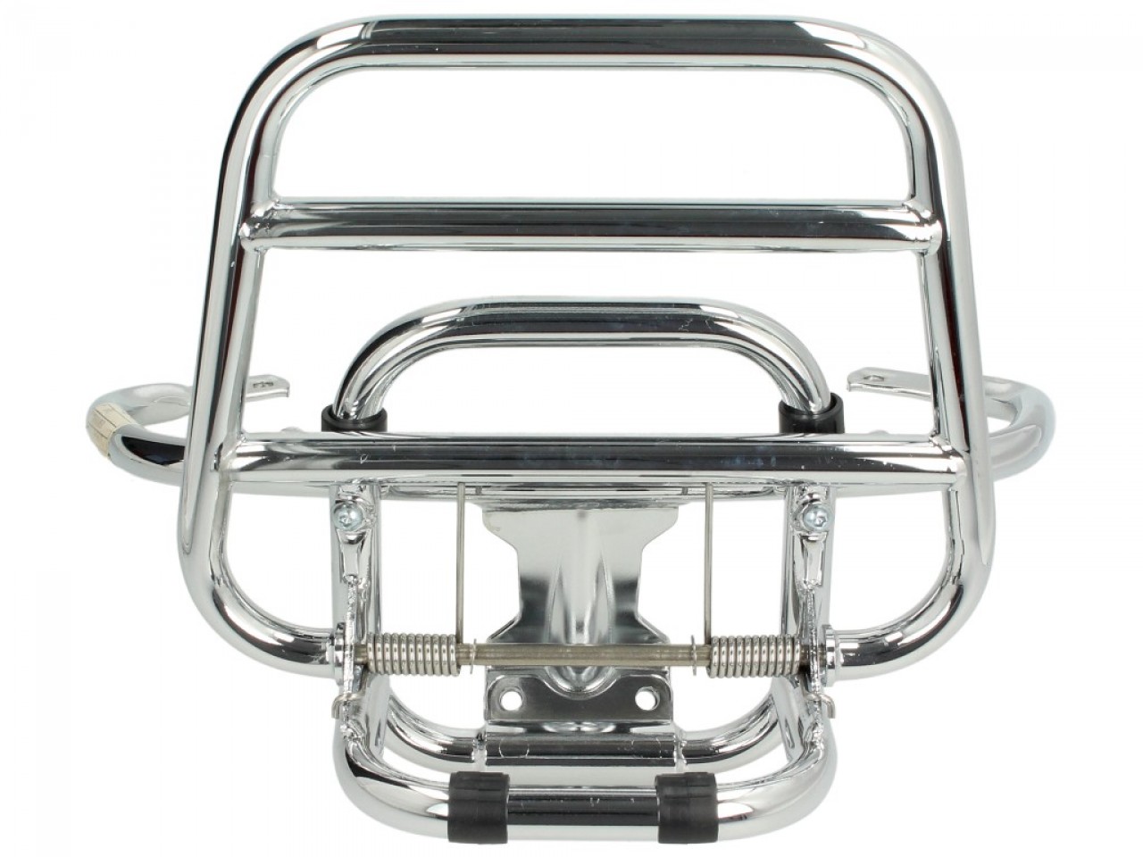 Portapacchi pieghevole originale cromato per bauletto Vespa LX / LXV