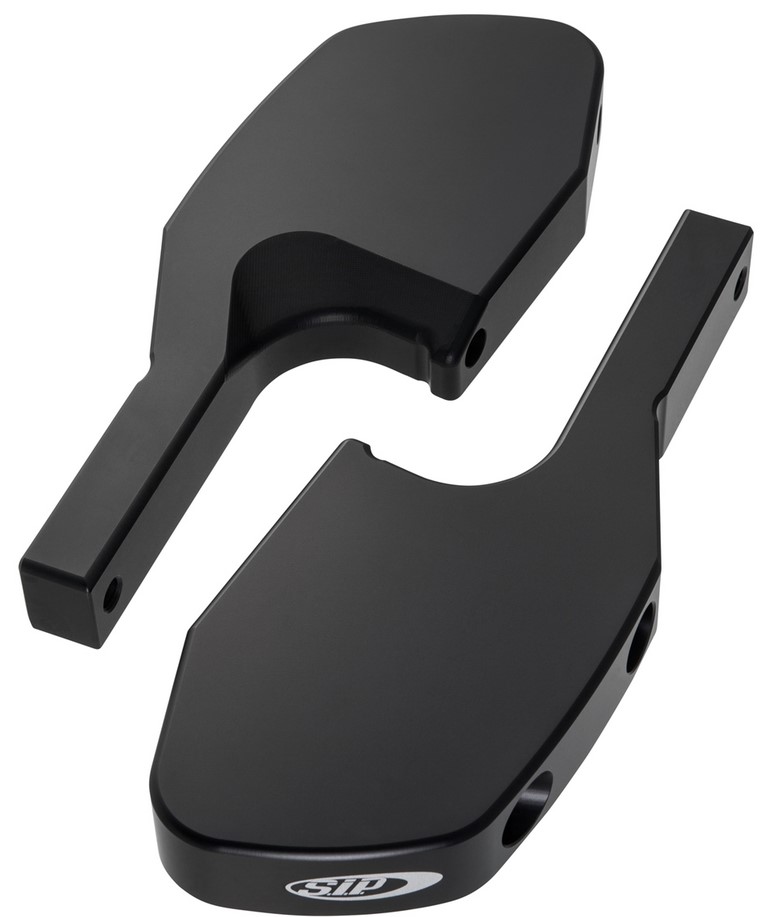 Adattatore poggiapiedi passeggero per Vespa GTS/​GTS Super/​GTV/​GT 60/​GT/​GT L 125-300ccm, nero opaco