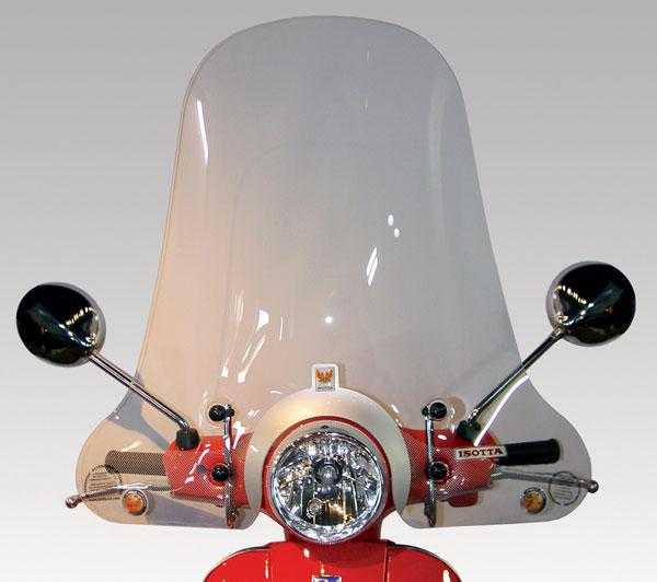 Parabrezza alto trasparente per Vespa LX - Isotta