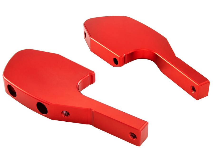 Adattatore poggiapiedi passeggero per Vespa GTS/​GTS Super/​GTV/​GT 60/​GT/​GT L 125-300ccm, rosso