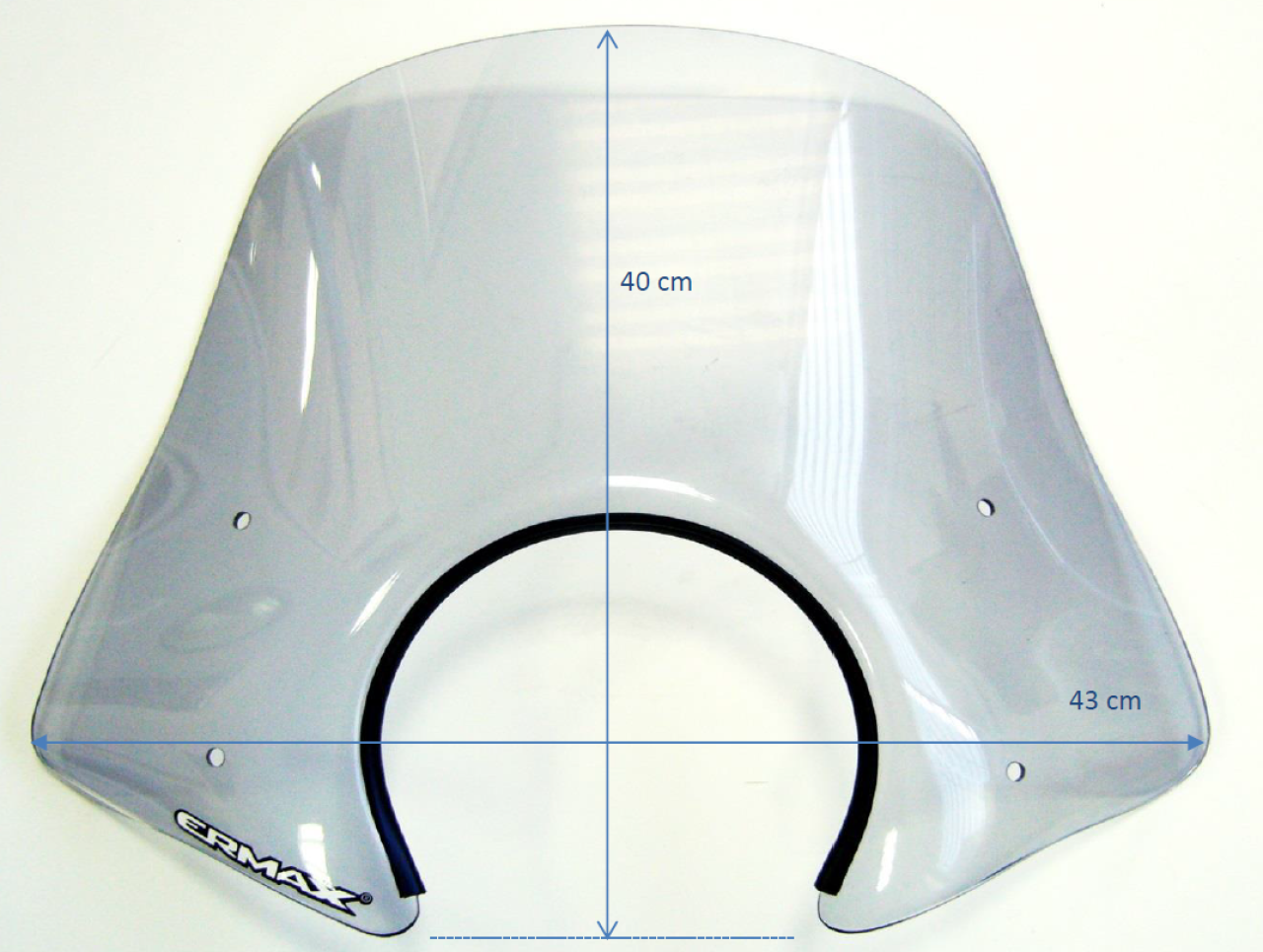 Parabrezza ERMAX Sport H 400 mm per Vespa GTS/GTS Super/GT L (-22), nero