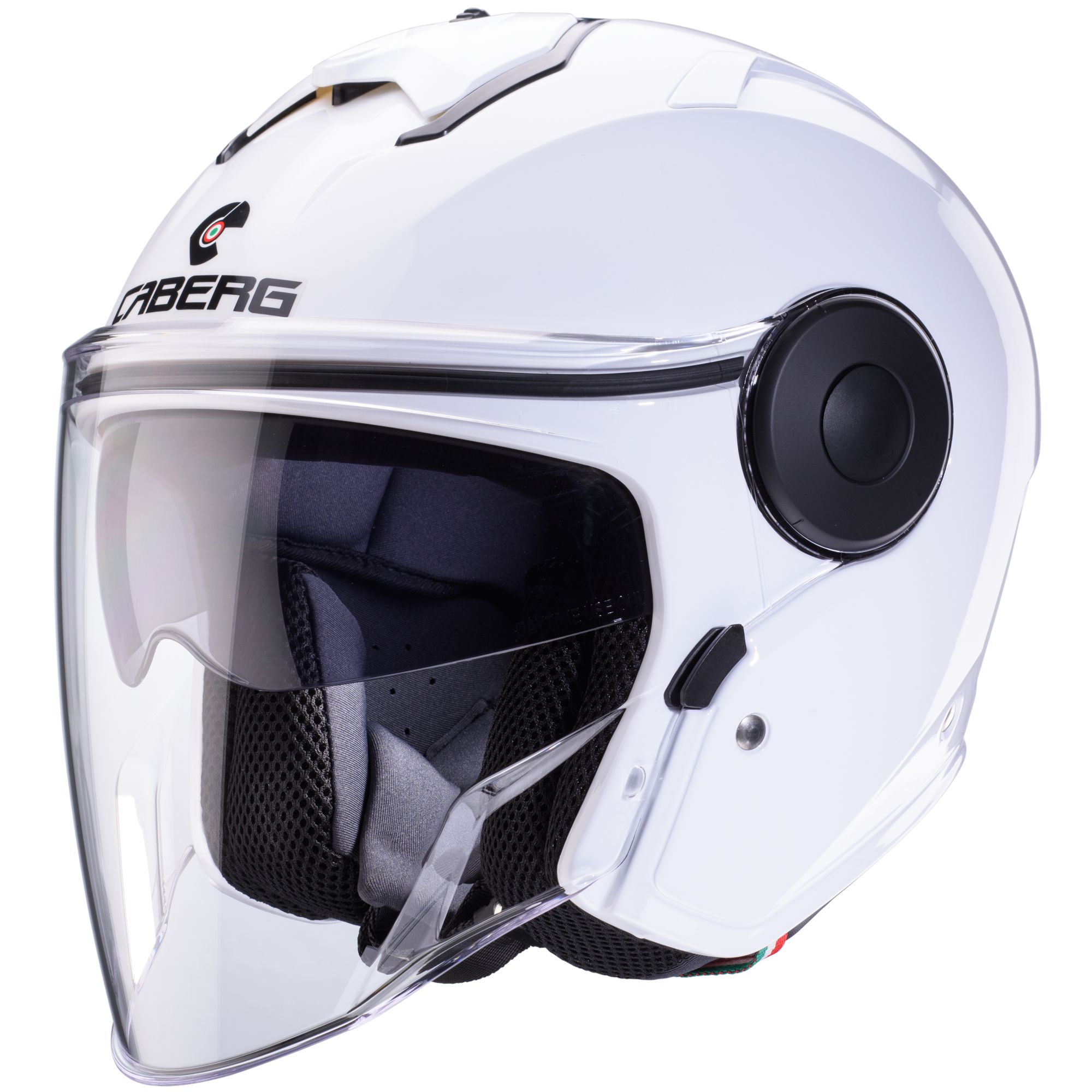 Casco Caberg Soho bianco metallizzato