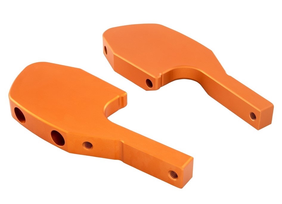 Adattatore poggiapiedi passeggero per Vespa GTS/​GTS Super/​GTV/​GT 60/​GT/​GT L 125-300ccm, arancione opaco