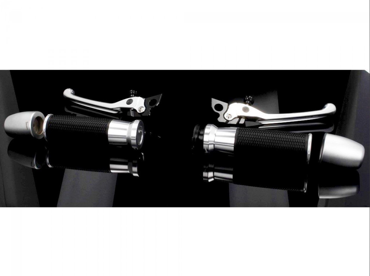 Kit manubrio, alluminio, anodizzato, set maniglie, leve e terminali manubrio per Vespa GTS