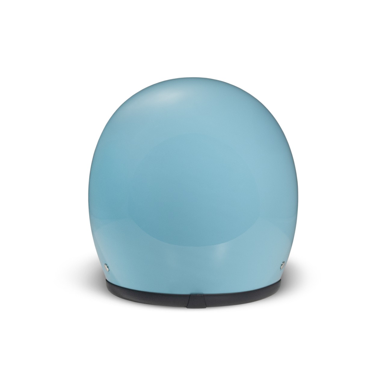 Casco jet DMD Retro, blu, lucido, Light Blue, fibra di vetro, ECE 22.06