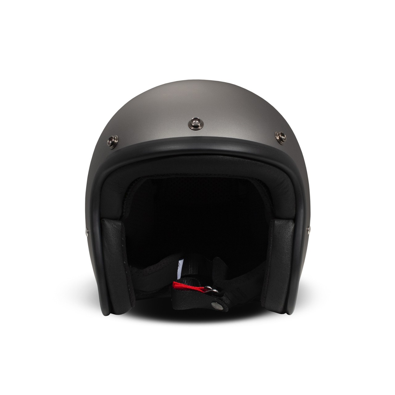 Casco jet DMD Retro, grigio opaco, Matt Grey, fibra di vetro, ECE 22.06