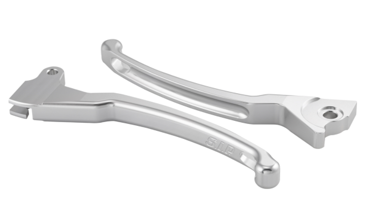 Set leva freno sportivo sinistra/destra per Vespa LX/​LXV/​S/​Primavera/​Sprint 50-150ccm, argento