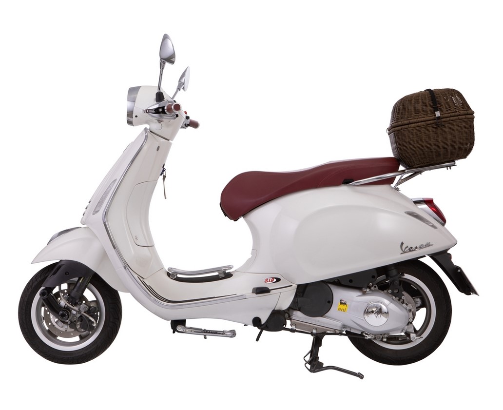 Cestino portapacchi Kit Classic per Vespa GTS/​GTV/GT60 125-300ccm, testa di moro
