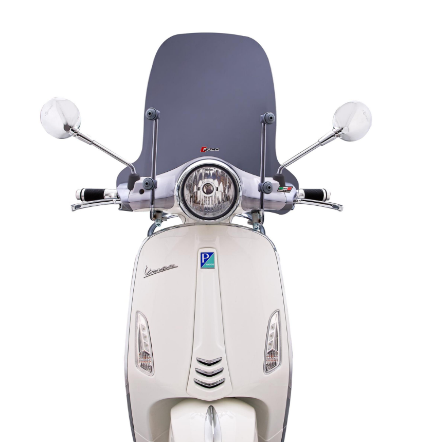 Parabrezza FACO semi-alto per Vespa Primavera /Elettrica 50-125ccm 2T/4T ('14-), colorato