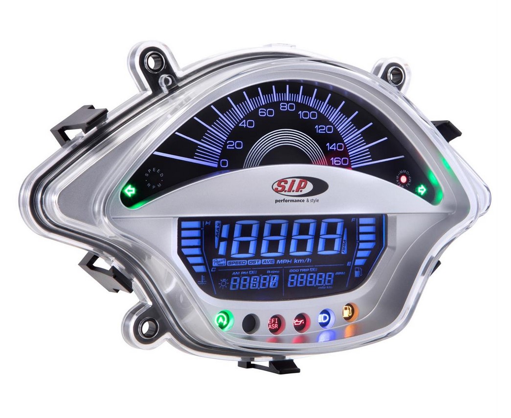 Contagiri/tachimetro per Vespa GTS/​GTS Super 300ccm FL ('14-), argento