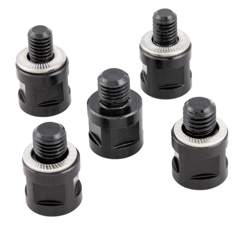 Adattatore per specchio RIZOMA "Direct Mount" per Vespa, anodizzato nero