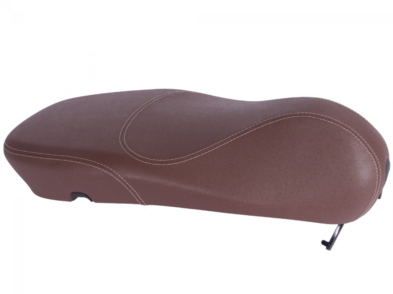 Panchetta originale Vespa per Vespa Primavera marrone con cuciture bianche