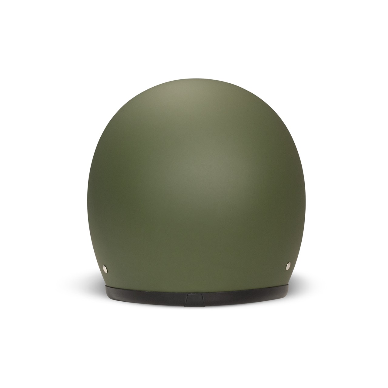Casco jet DMD Retro, verde opaco, Matt Green, fibra di vetro, ECE 22.06