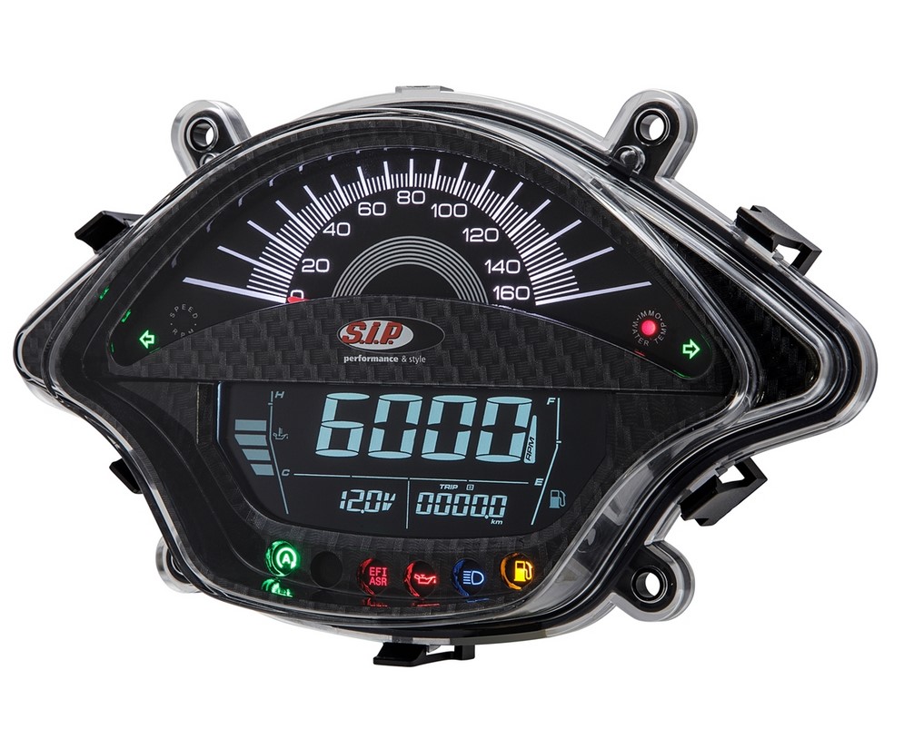 Contagiri/tachimetro per Vespa GTS/​GTS Super 300ccm FL ('14-), carbon look