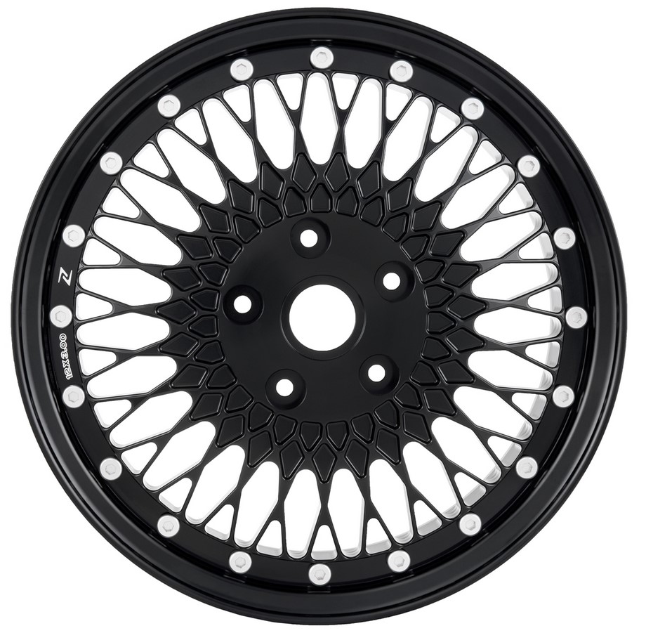 Cerchione 1 anteriore/posteriore Vespa GTS/​GTS Super/​GTV/GT/946 125-300ccm, nero lucido