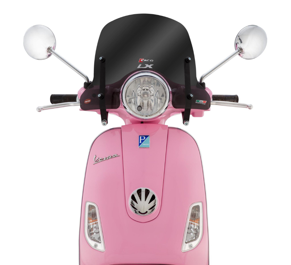 Parabrezza FACO semi-alto per Vespa LX 50-150cc, colorato