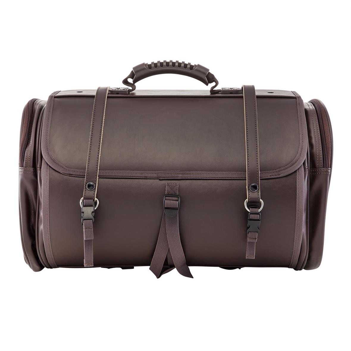 Borsa grande "Classic" per portapacchi Vespa - marrone scuro, similpelle