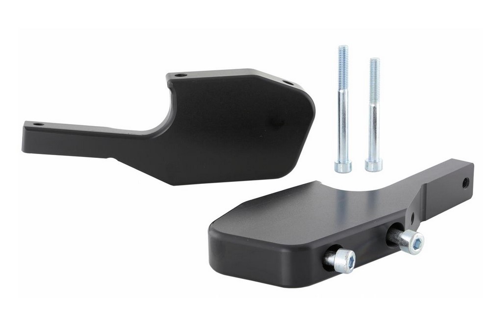 Adattatore poggiapiedi passeggero per Vespa GTS/​GTS Super/​GTV/​GT 60/​GT/​GT L 125-300ccm, nero lucido