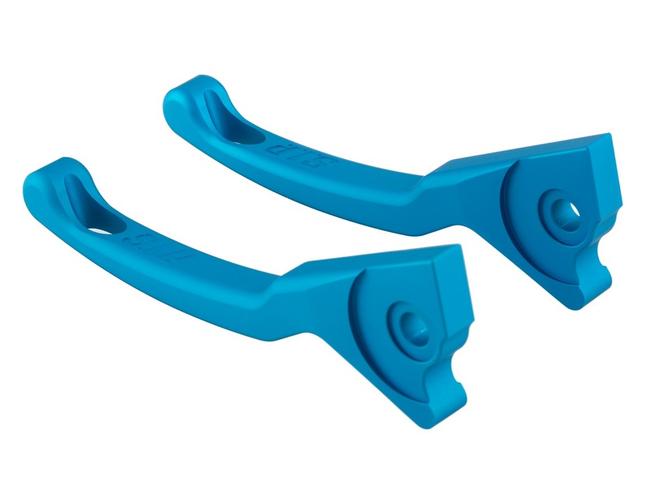Set leve freno sportive Shorty per Vespa, destra e sinistra, blu opaco