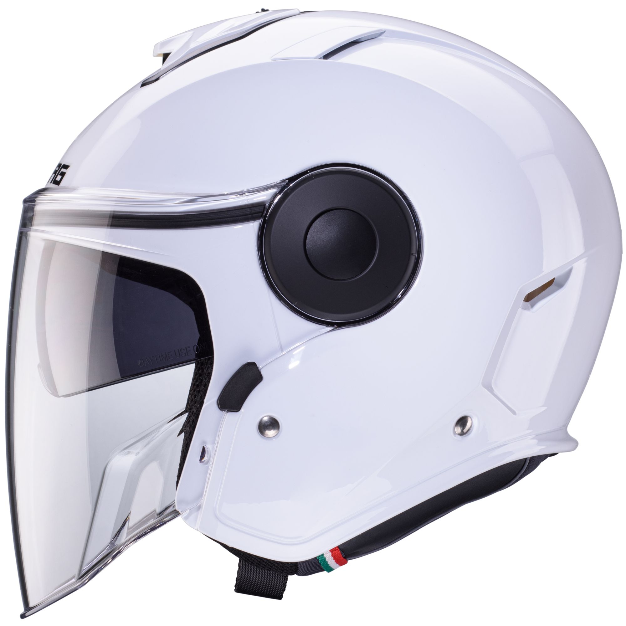 Casco Caberg Soho bianco metallizzato