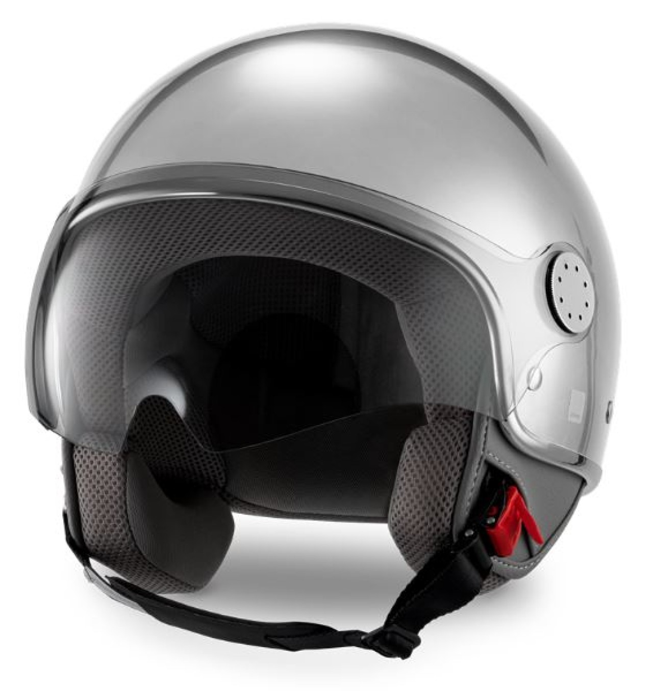 Casco jet Vespa Visor 4.0 DEC Blade argento opaco - S