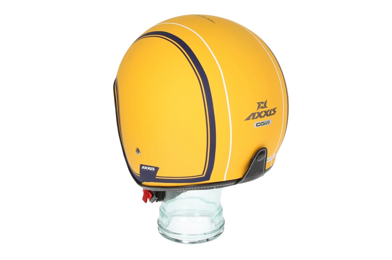Casco jet Axxis, Hornet SV Royal, giallo opaco