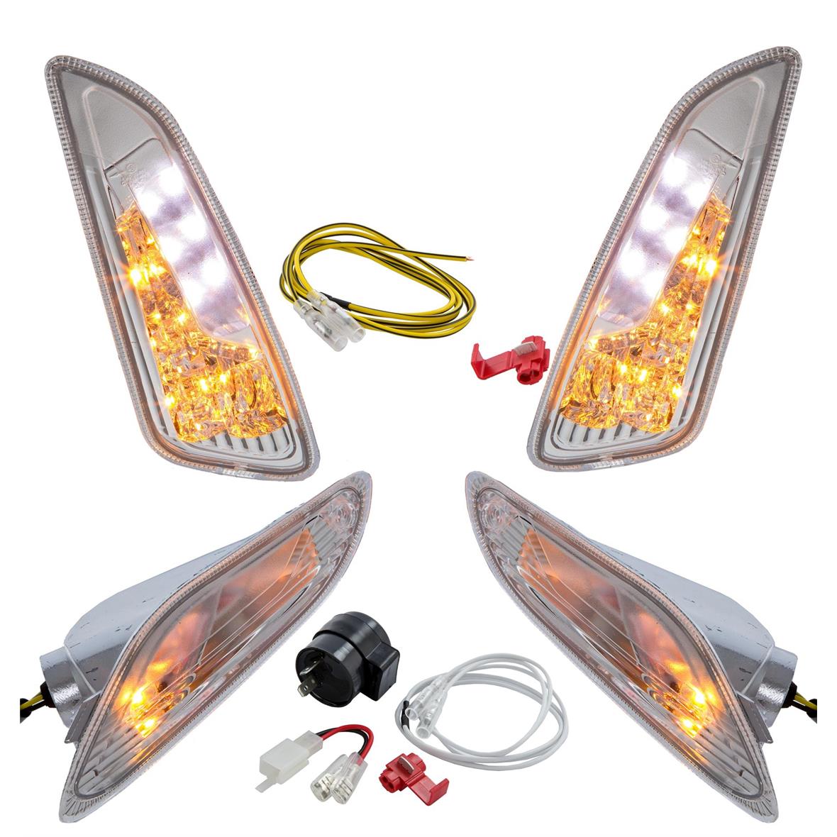Kit frecce LED trasparenti per Vespa Primavera/​Sprint 50ccm 2T/​4T