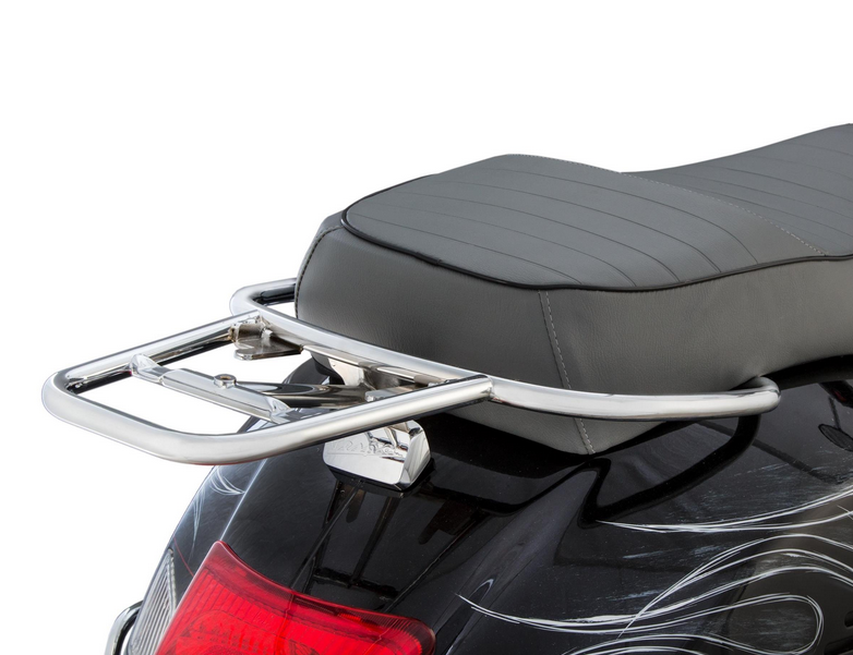 Portapacchi posteriore per Vespa GTS /GTS Super /GTV /GT 60, 125-300ccm, cromato