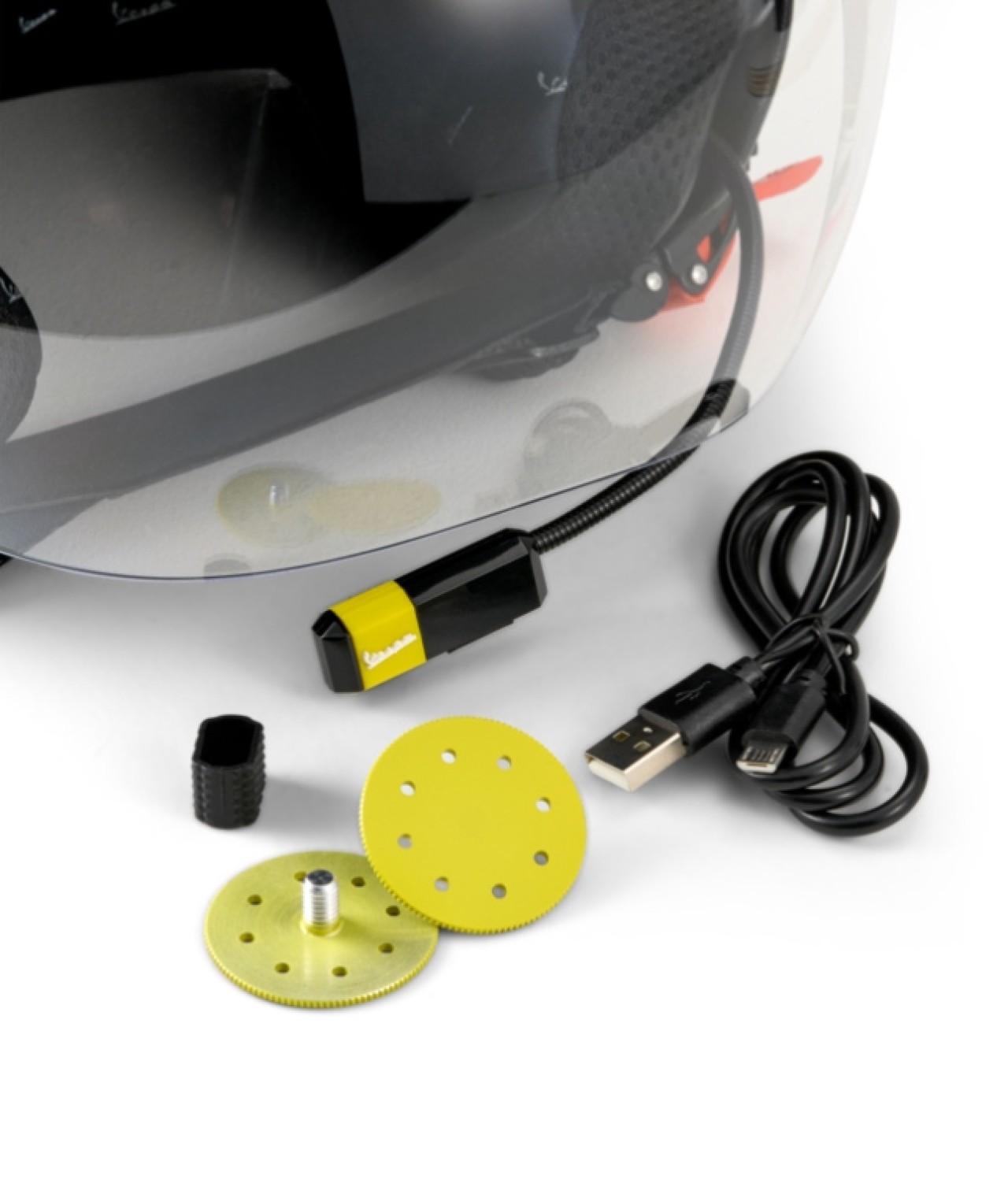 Vespa Jet Casco Visiera 4.0 Grigio Entusiasta Matt - Bluetooth