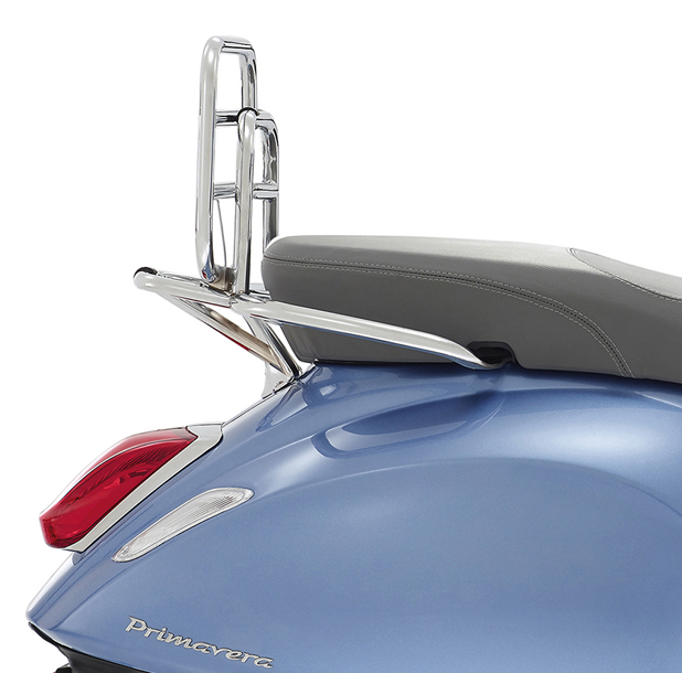 Portapacchi posteriore richiudibile Vespa Primavera / Sprint / Elettrica - Cromo