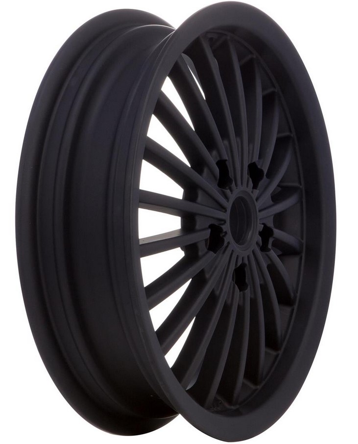 Cerchio anteriore/posteriore per Vespa GTS/​GTS Super/​GTV/​GT 60/​GT/​GT L 125-300ccm, nero opaco
